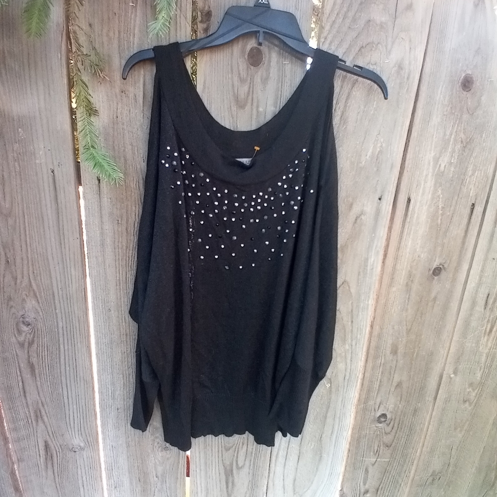 NWT Joseph A Woman Dolman Open Shoulder Plus Top Size 2X
